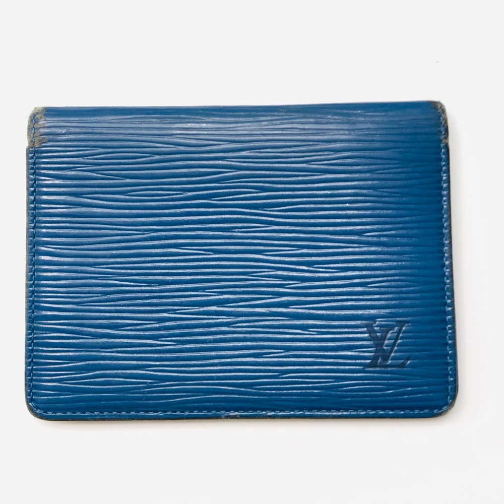 LOUIS VUITTON Toledo Blue Epi Business Cardholder